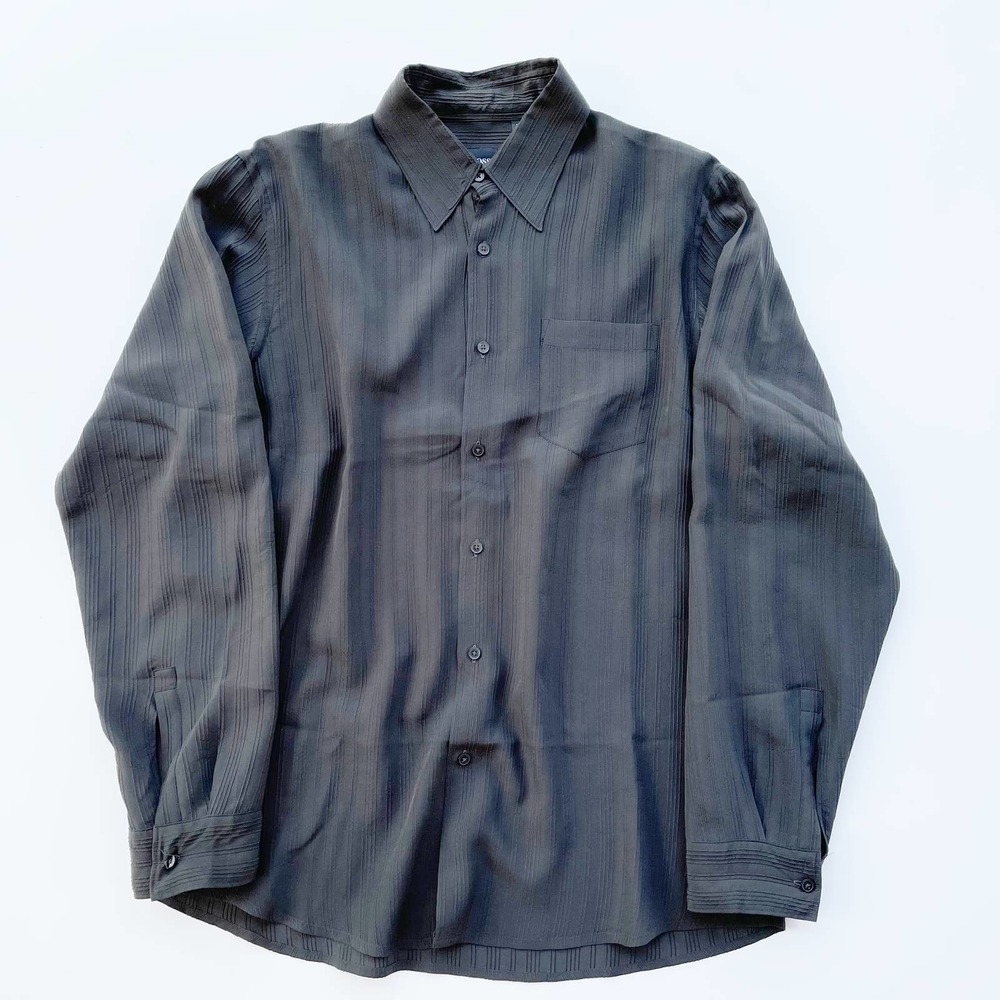 Hugo Boss Black Textured Button Down Dress Shirt